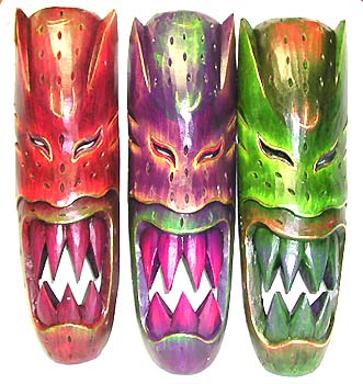 Shop for hand-carved Balinese wood mask decoration from Bali